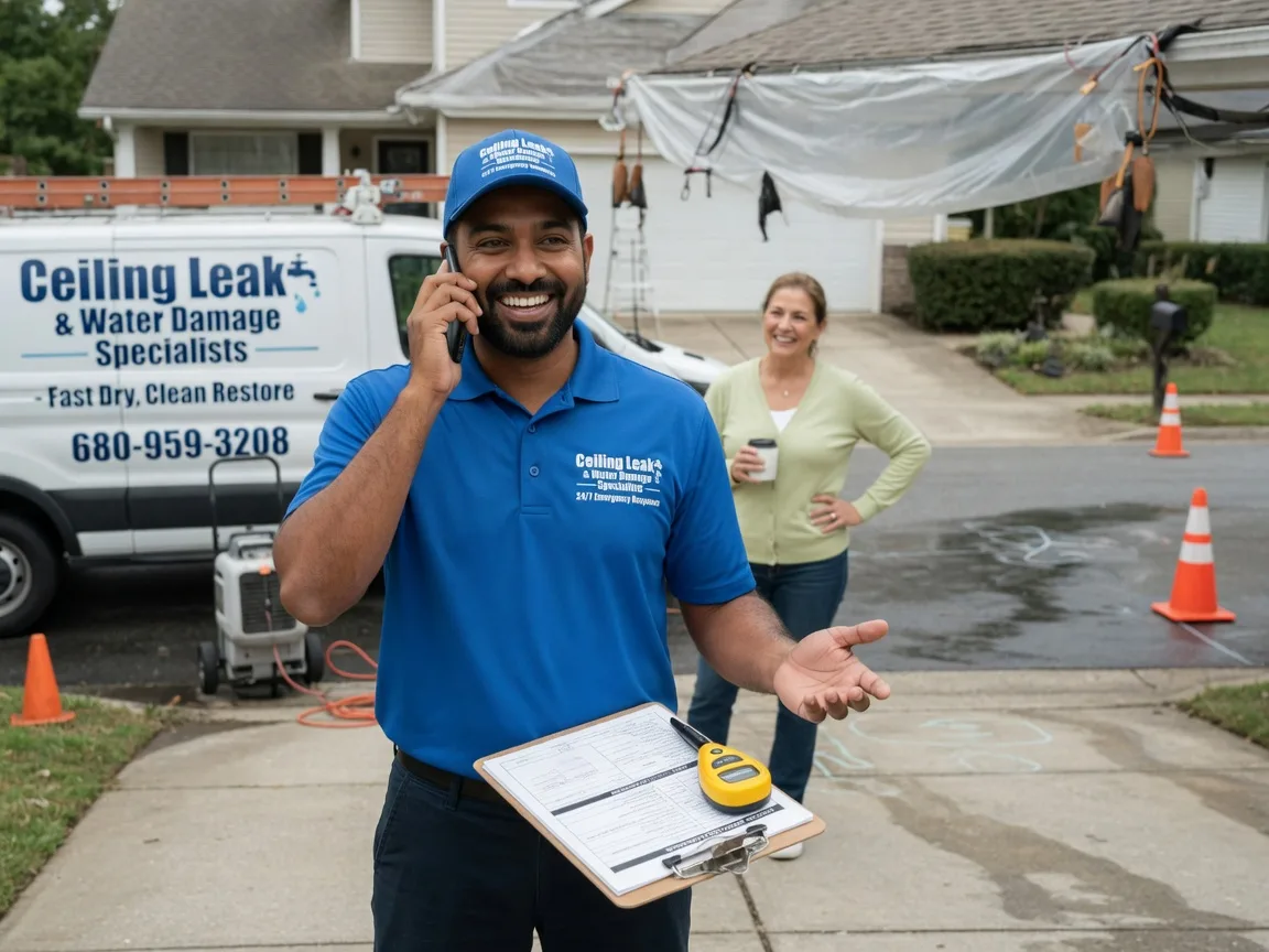Ceiling Leak Cleanup Elburn, IL FAQs